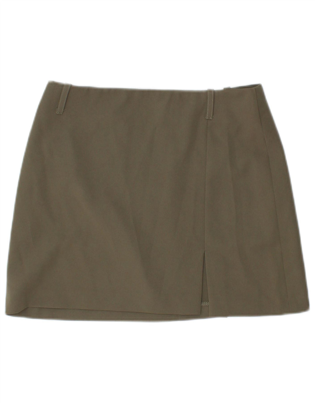 Женская мини-юбка VINTAGE с заниженной талией IT 40, маленькая W28, полиэстер цвета хаки
