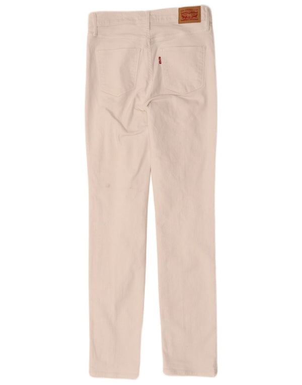 Женские облегающие джинсы Levi's W28 L31, белый хлопок