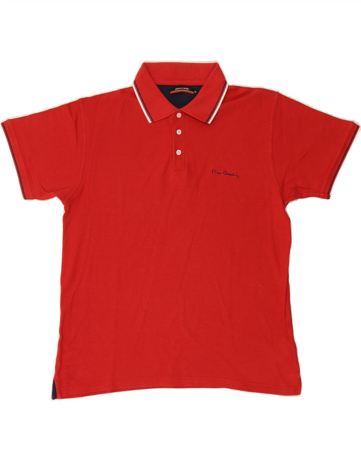 PIERRE CARDIN Mens Polo Shirt 2XL Red Cotton Vintage Pierre Cardin and Second-Hand Pierre Cardin from Messina Hembry 