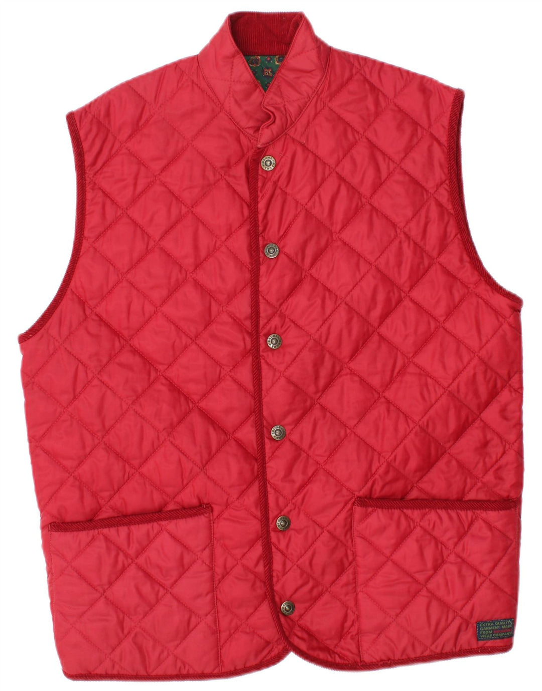 Мужской стеганый жилет Brummell UK 42 XL красный из полиамида