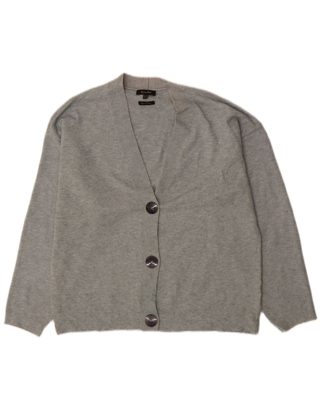 Женский свитер-кардиган оверсайз Massimo Dutti UK 6 XS Серый