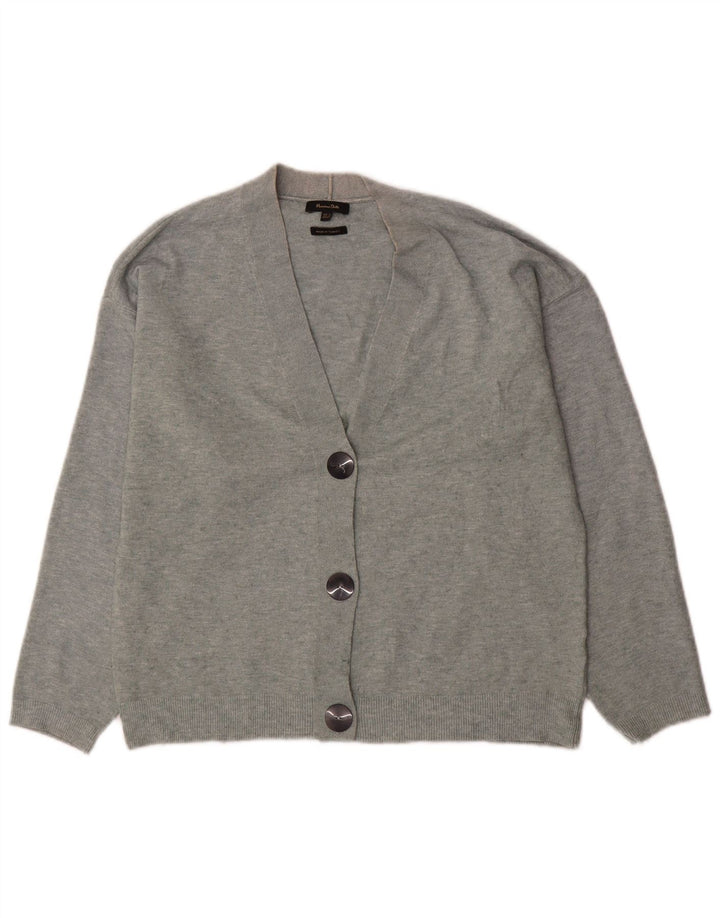 Женский свитер-кардиган оверсайз Massimo Dutti UK 6 XS Серый
