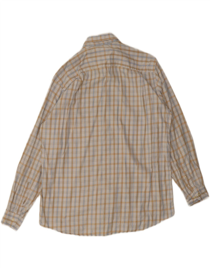 Мужская рубашка Lacoste, размер 44 XL, белая клетка