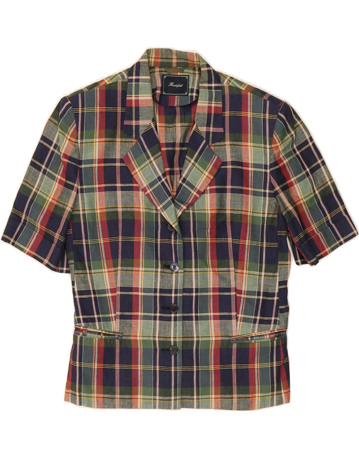 BROOKSFIELD Womens Shirt Blouse IT 44 Medium Multicoloured Plaid Vintage Brooksfield and Second-Hand Brooksfield from Messina Hembry 
