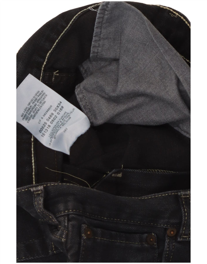 Женские джинсы LEVI'S 525 Bootcut W30 L34, черный хлопок