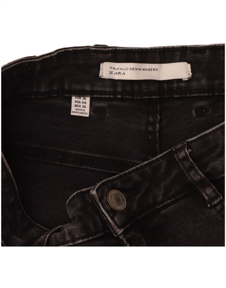 Женские джинсовые шорты Zara EU 36 XS W26 Черные