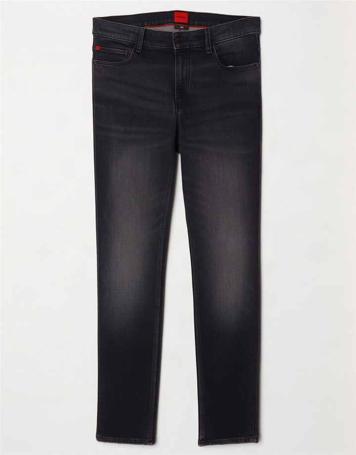 Мужские узкие джинсы Hugo Boss W33 L29, черный хлопок