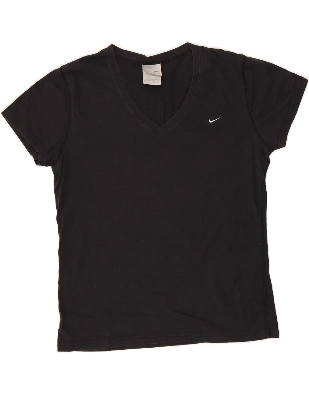 NIKE Womens T-Shirt Top US 12/14 Large Black Cotton Vintage Nike and Second-Hand Nike from Messina Hembry 