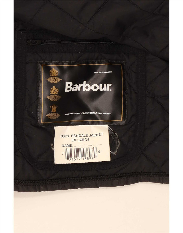 Мужская стеганая куртка Barbour UK 42 XL, черный полиэстер
