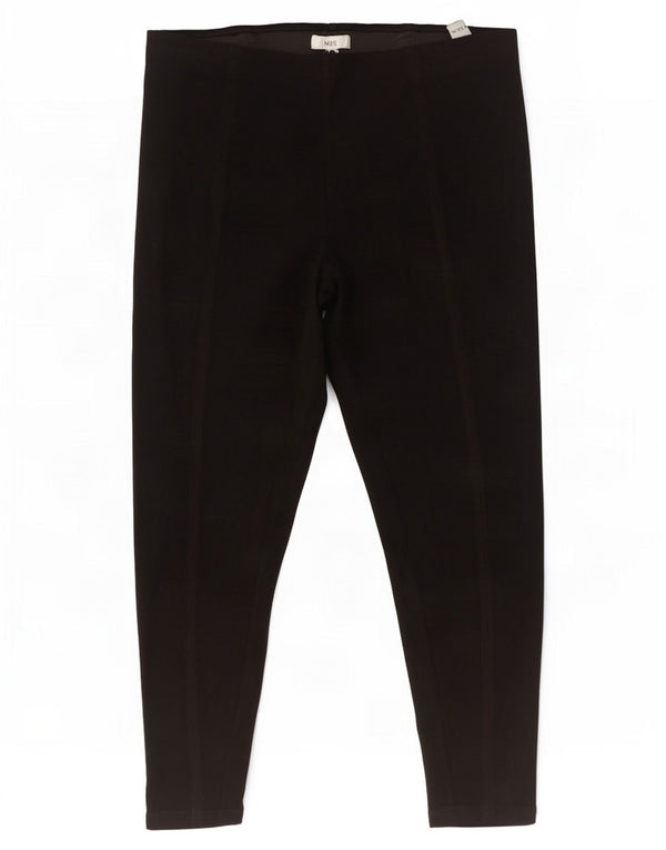 Женские укороченные брюки Marks & Spencer UK 20 2XL W36 L26 черные