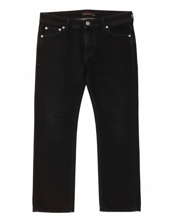 Женские укороченные джинсы Guess W28 L23, черный хлопок