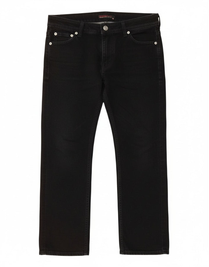 Женские укороченные джинсы Guess W28 L23, черный хлопок