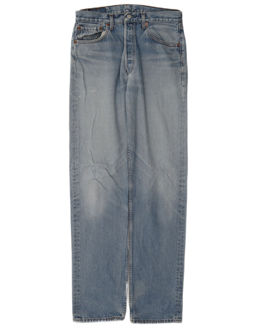 Мужские прямые джинсы Levi's 501 W33 L36 синие, хлопок