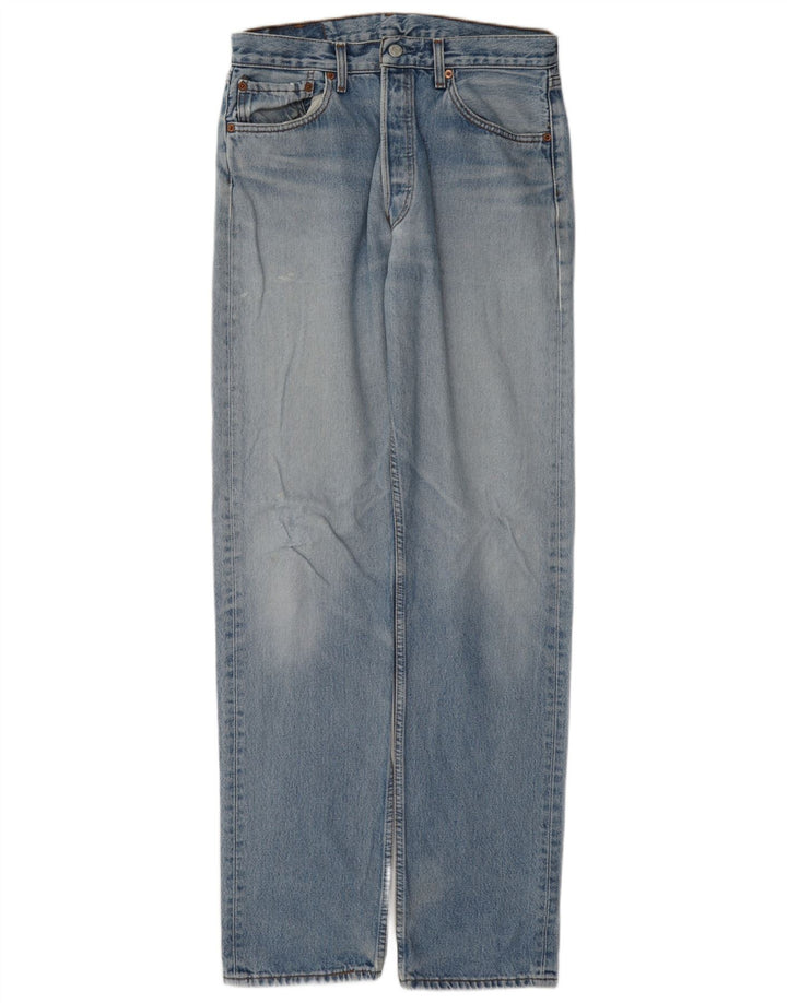 Мужские прямые джинсы Levi's 501 W33 L36 синие, хлопок