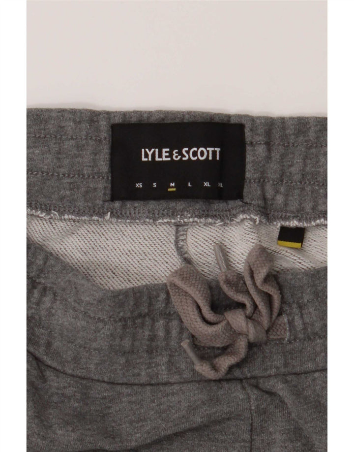 Мужские спортивные брюки Lyle & Scott, джоггеры среднего серого цвета, хлопок