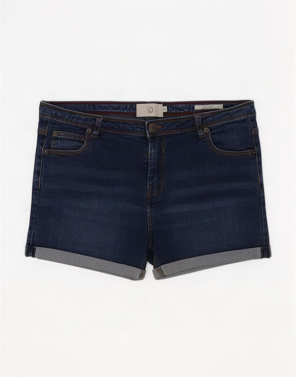 Женские джинсовые шорты Dack's Slim Fit IT 46, большие W32, темно-синие, хлопок