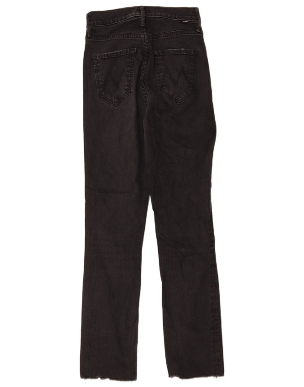 Женские узкие джинсы для мам W25 L27, черный хлопок