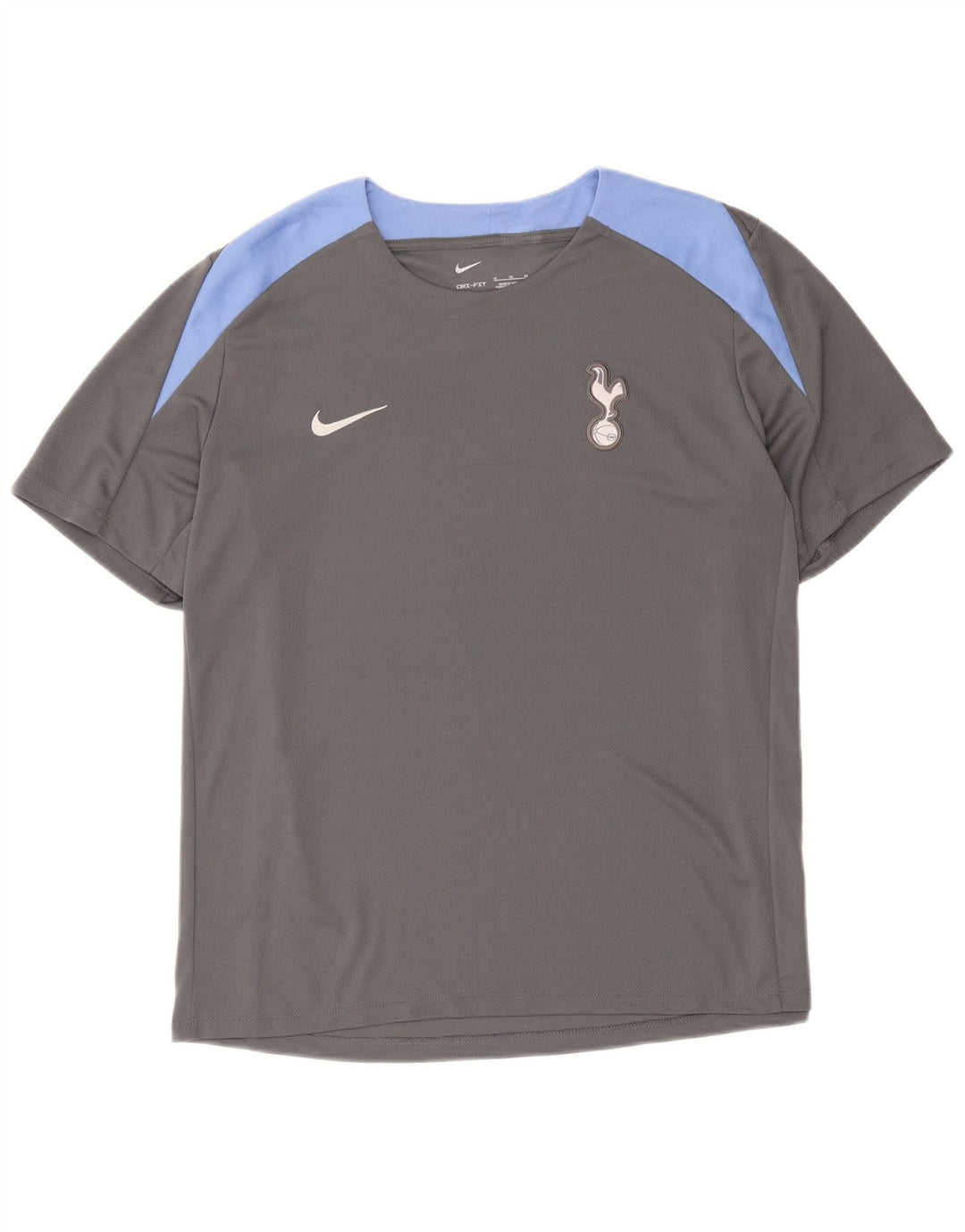 Мужская футболка Nike Dri Fit Top XL, серый полиэстер с цветными блоками