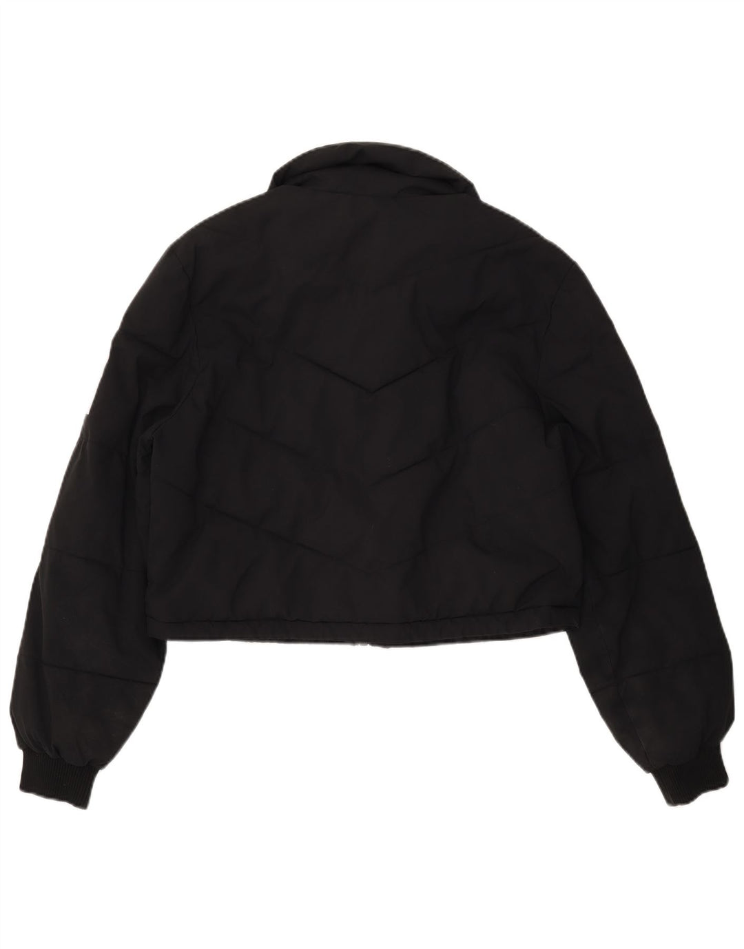 Женская укороченная стеганая куртка TRUE RELIGION UK 16, большой черный полиэстер