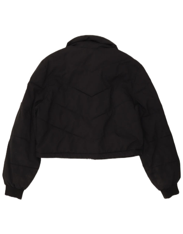 Женская укороченная стеганая куртка TRUE RELIGION UK 16, большой черный полиэстер