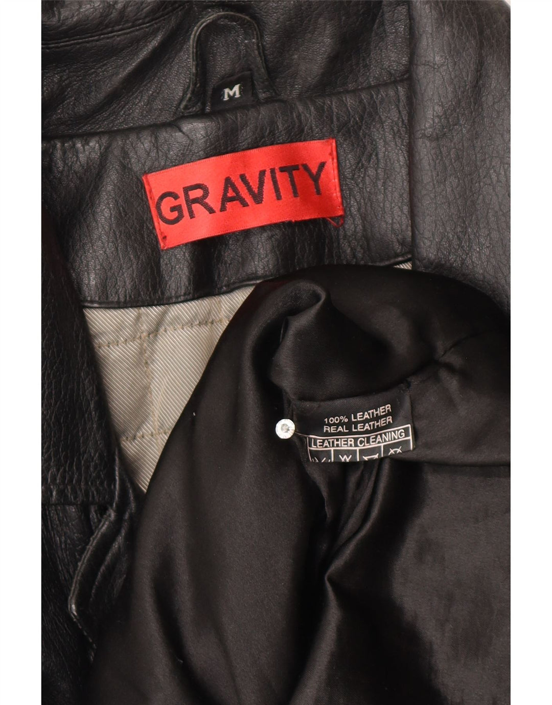 Винтажная мужская кожаная куртка UK 38, средняя черная кожаная куртка