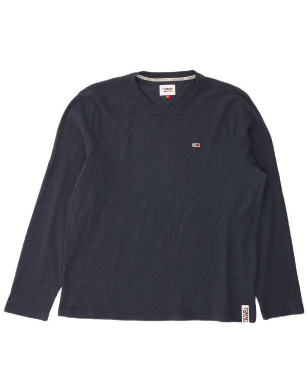 Мужской топ Tommy Hilfiger с длинным рукавом XL, темно-синий, хлопок