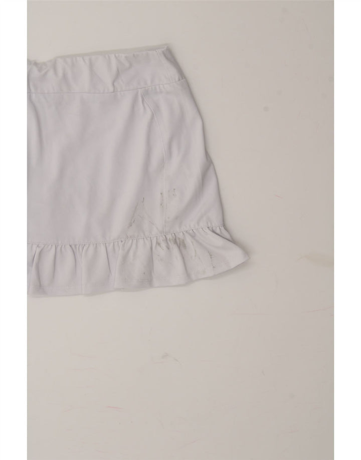 FILA Womens Tennis Skirt UK 12 Medium White Polyester Vintage Fila and Second-Hand Fila from Messina Hembry 