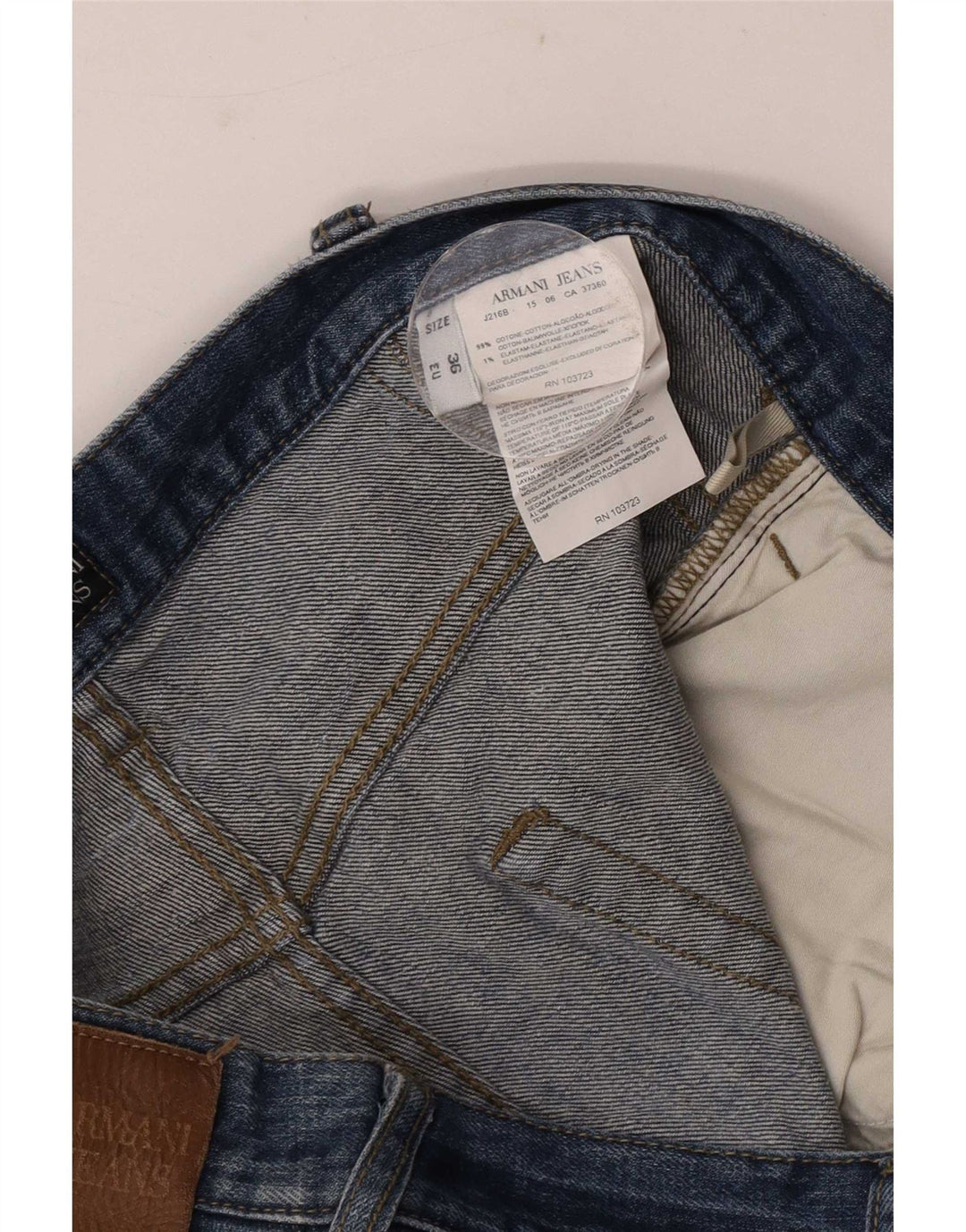Мужские прямые джинсы Armani W36 L29 синие, хлопок