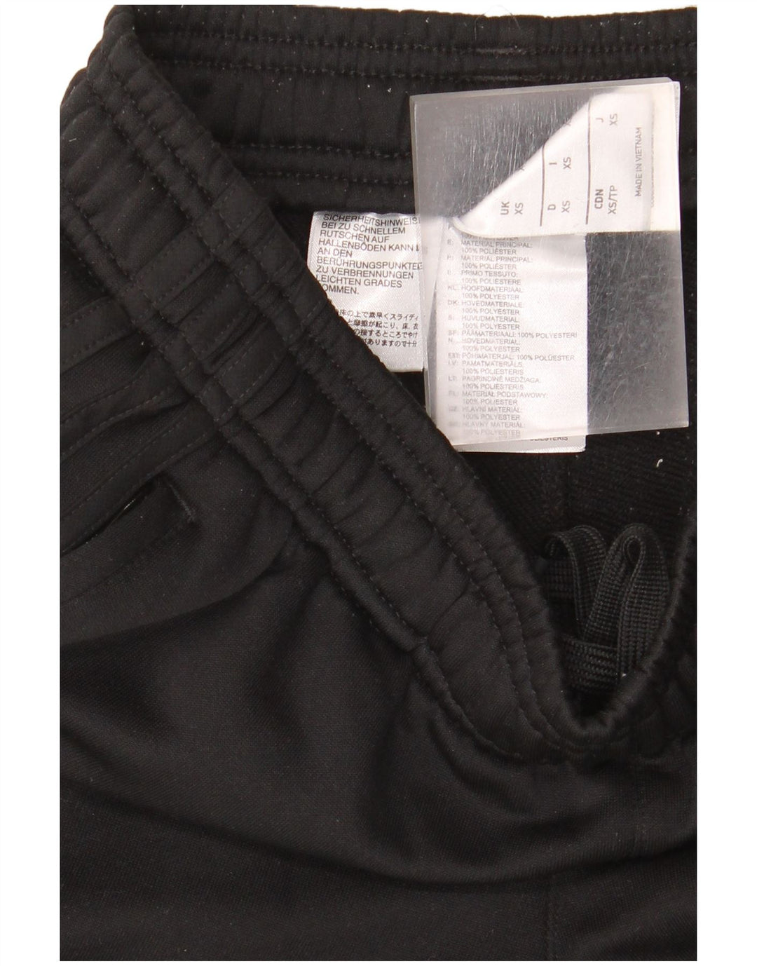 Мужские спортивные брюки Adidas с графическим рисунком XS, черный полиэстер