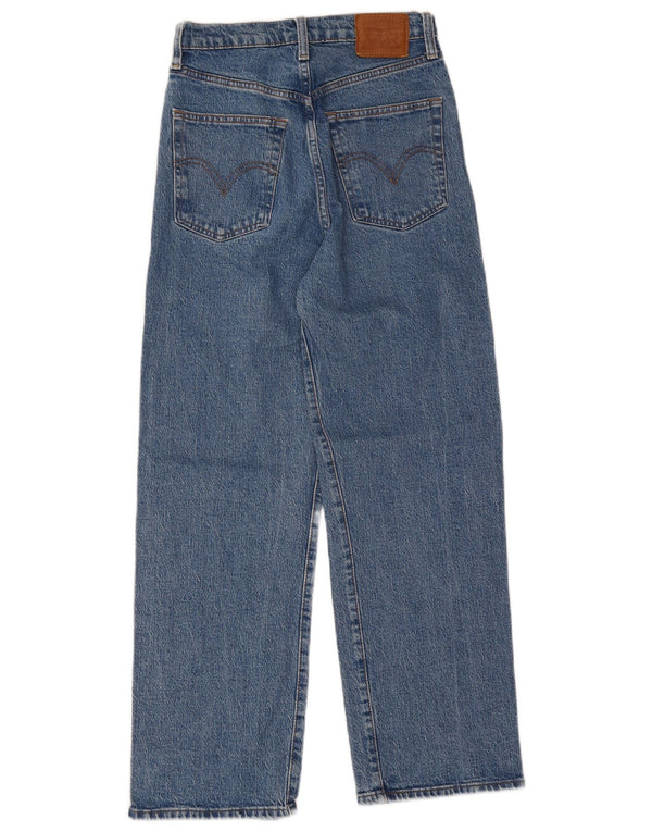 Женские прямые джинсы Levi's Ribcage с высокой талией W27 L26, синий хлопок