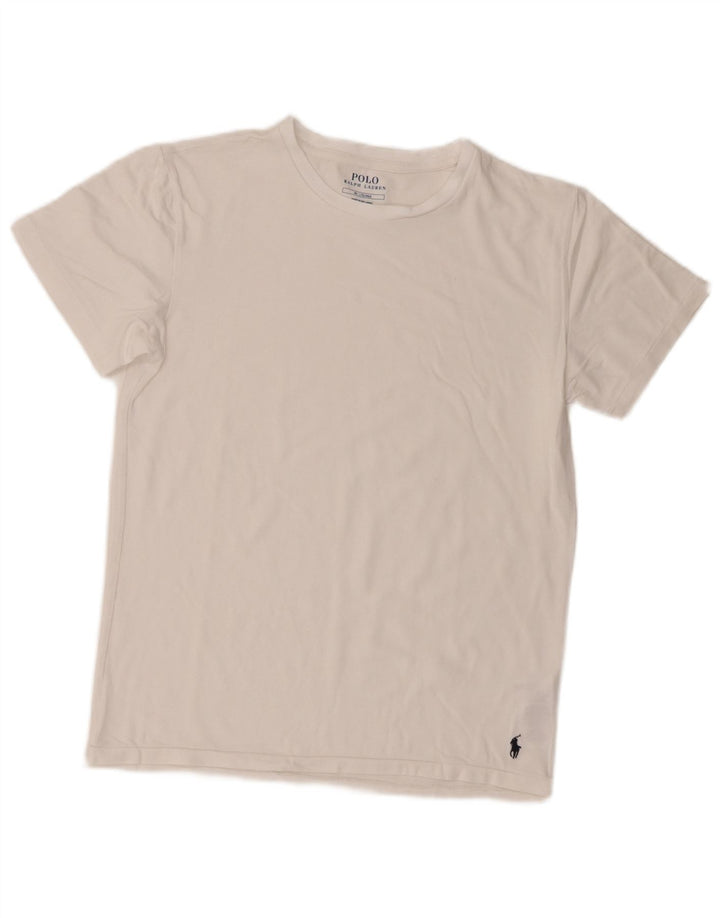 Футболка Polo Ralph Lauren для мальчиков, топ 13–14 лет, средний размер, белый хлопок, хлопок
