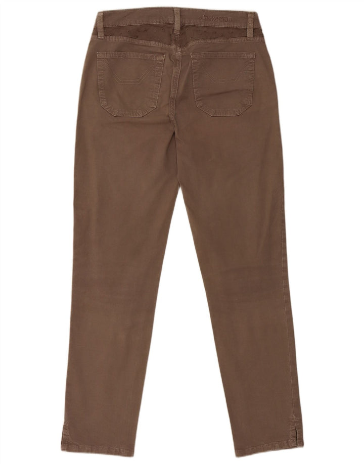 JECKERSON Женские тонкие повседневные брюки W30 L27 Коричневые хлопковые