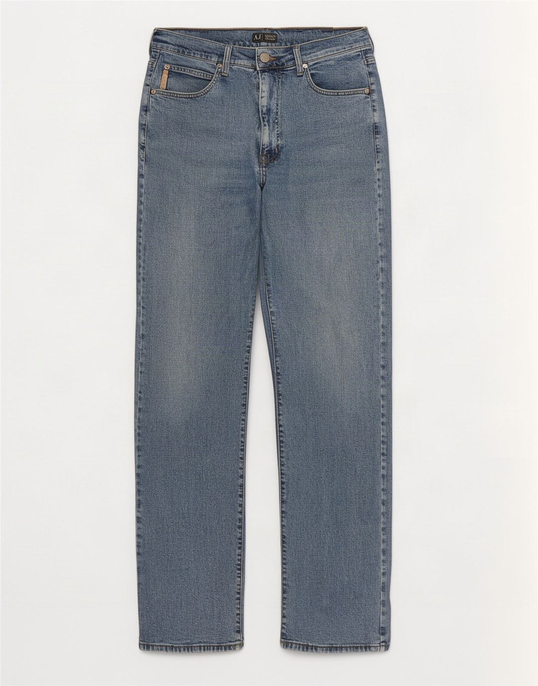 Мужские прямые джинсы Armani W32 L32 синие, хлопок