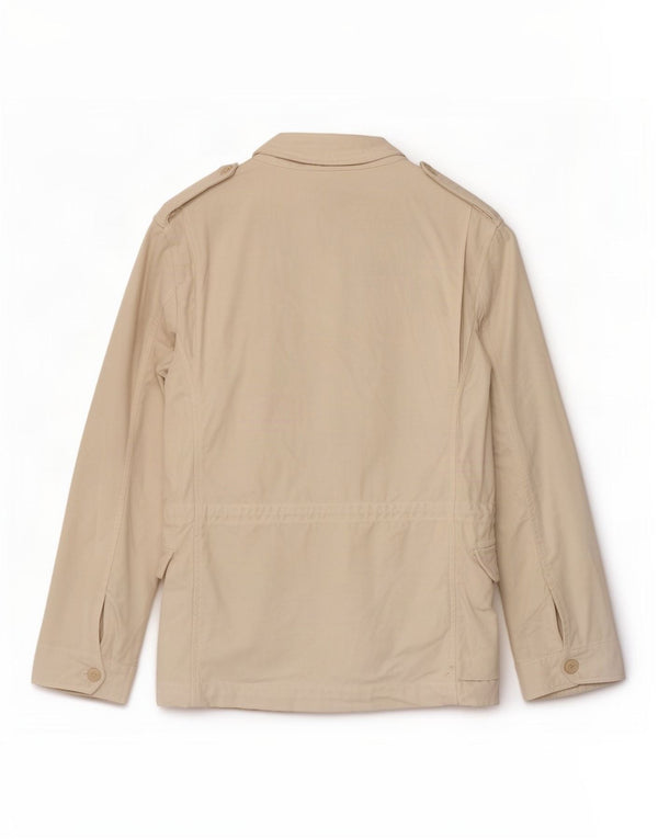 Мужская куртка Zara UK 36, маленькая, бежевый, хлопок