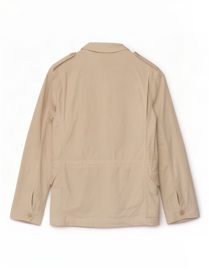 Мужская куртка Zara UK 36, маленькая, бежевый, хлопок