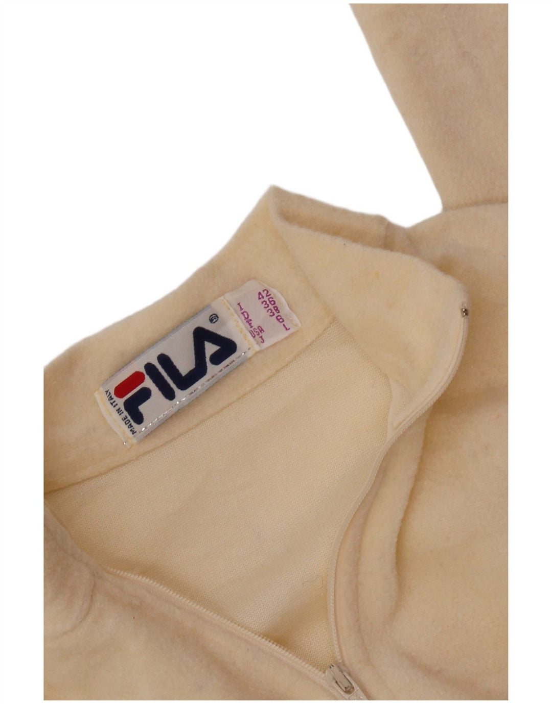 FILA Женское флисовое боди с длинными рукавами IT 42 Medium Off White