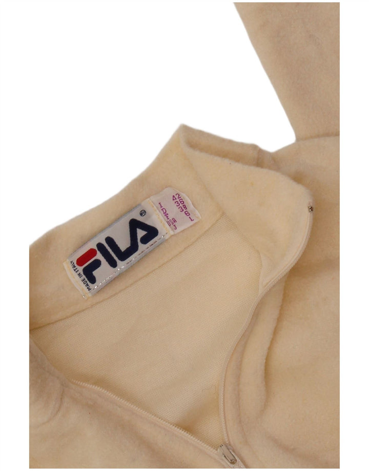 FILA Женское флисовое боди с длинными рукавами IT 42 Medium Off White