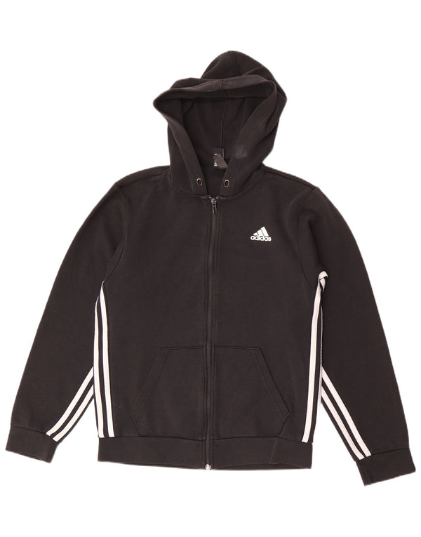 Мужской свитер с капюшоном на молнии Adidas XS, черный хлопок