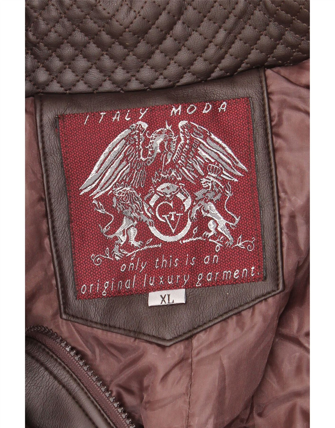 Винтажная мужская кожаная куртка UK 42 XL Коричневая