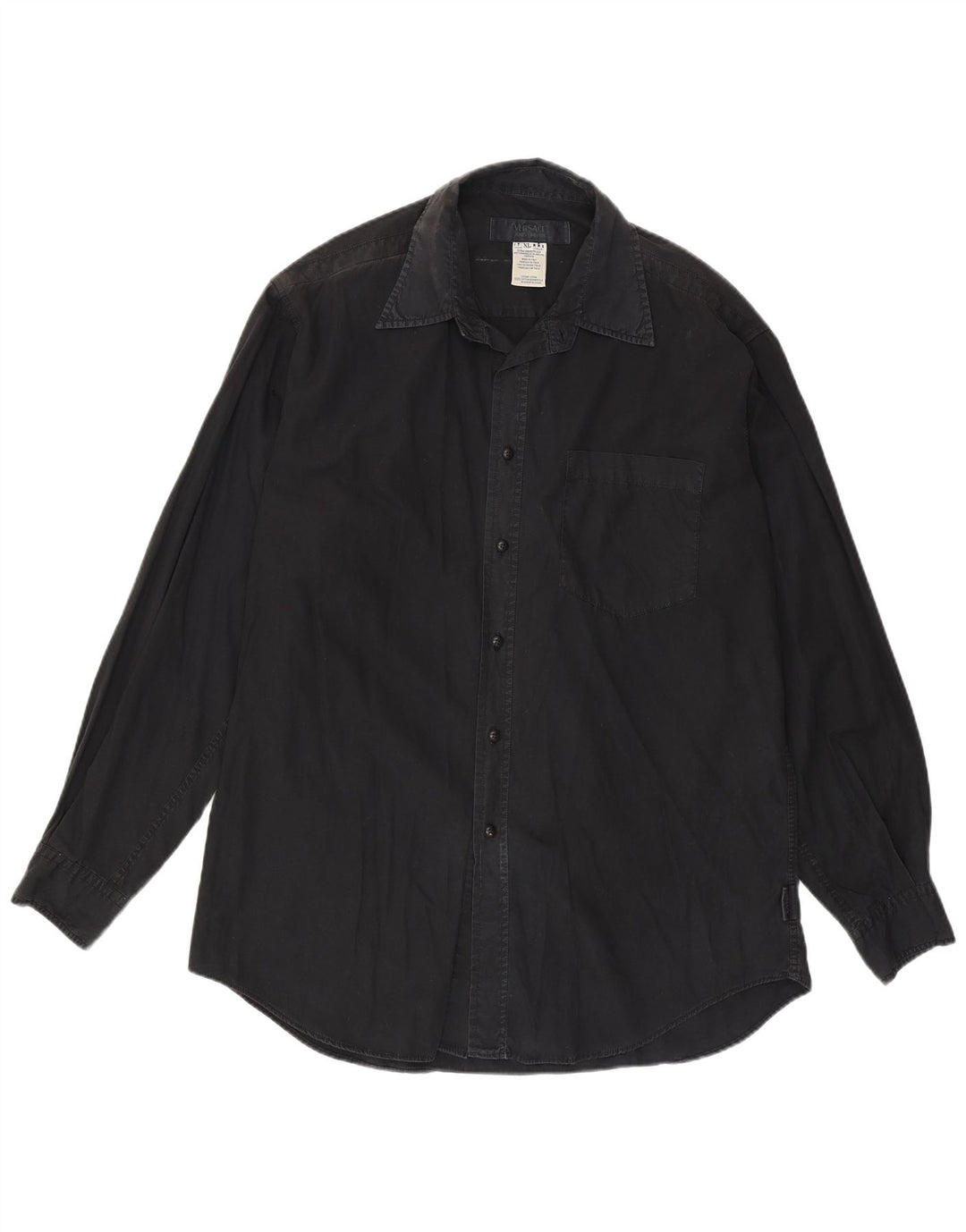 Мужская рубашка Versace XL, черная, хлопок