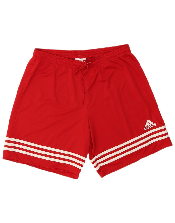 Мужские спортивные шорты Adidas Climalite, большой красный полиэстер
