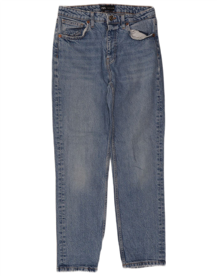 Женские зауженные джинсы Zara EU 38, маленькие W28 L26, синие