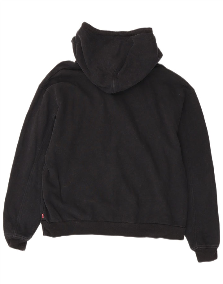Мужской джемпер с капюшоном Levi's, маленький черный, хлопковый