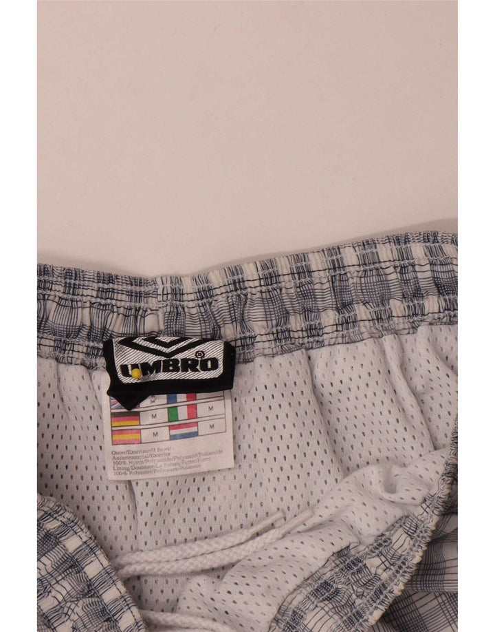 Мужские спортивные шорты Umbro, средние темно-синие в клетку, нейлон