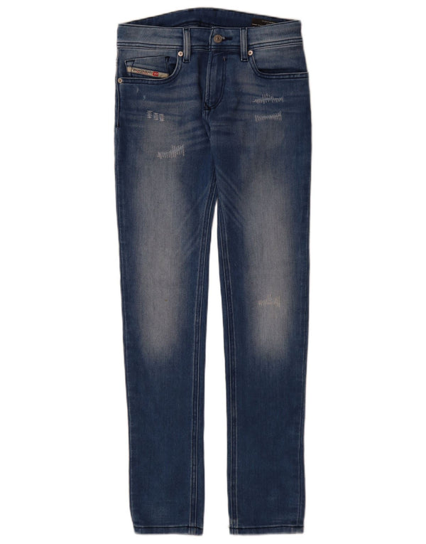 Джинсы скинни с потертостями для мальчиков Diesel 13–14 лет W28 L31, синие