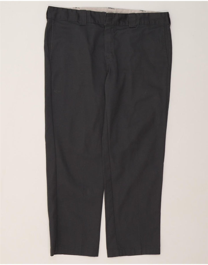 Мужские узкие прямые брюки-чиносы Dickies W38 L30, серый полиэстер