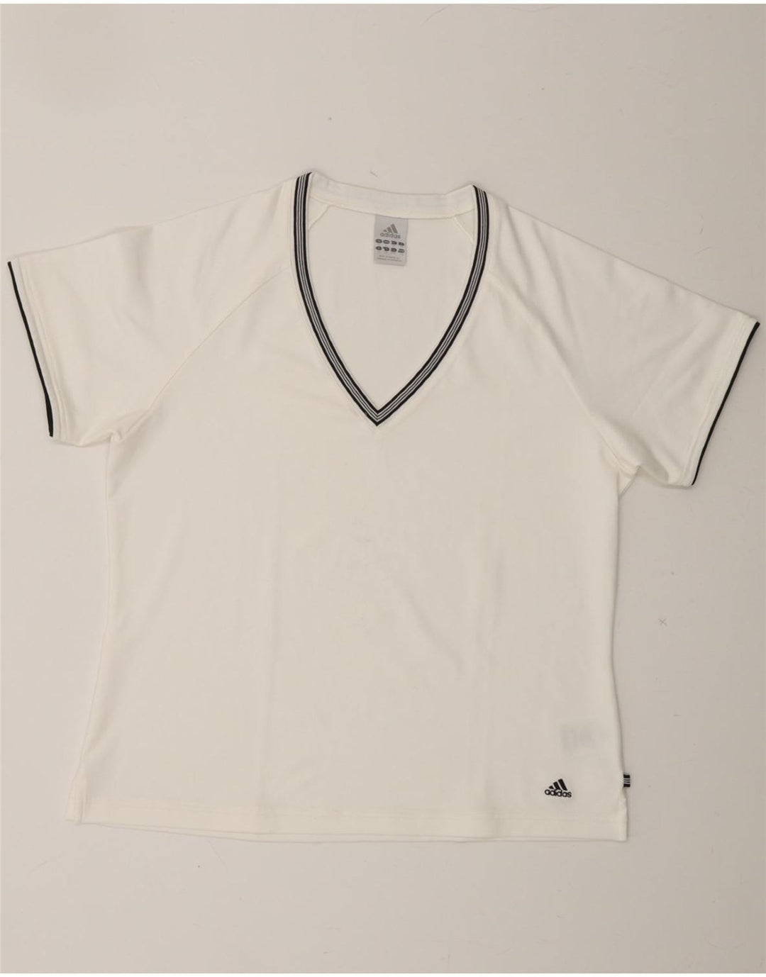 ADIDAS Womens Climalite T-Shirt Top UK 18 XL  White Polyester Vintage Adidas and Second-Hand Adidas from Messina Hembry 