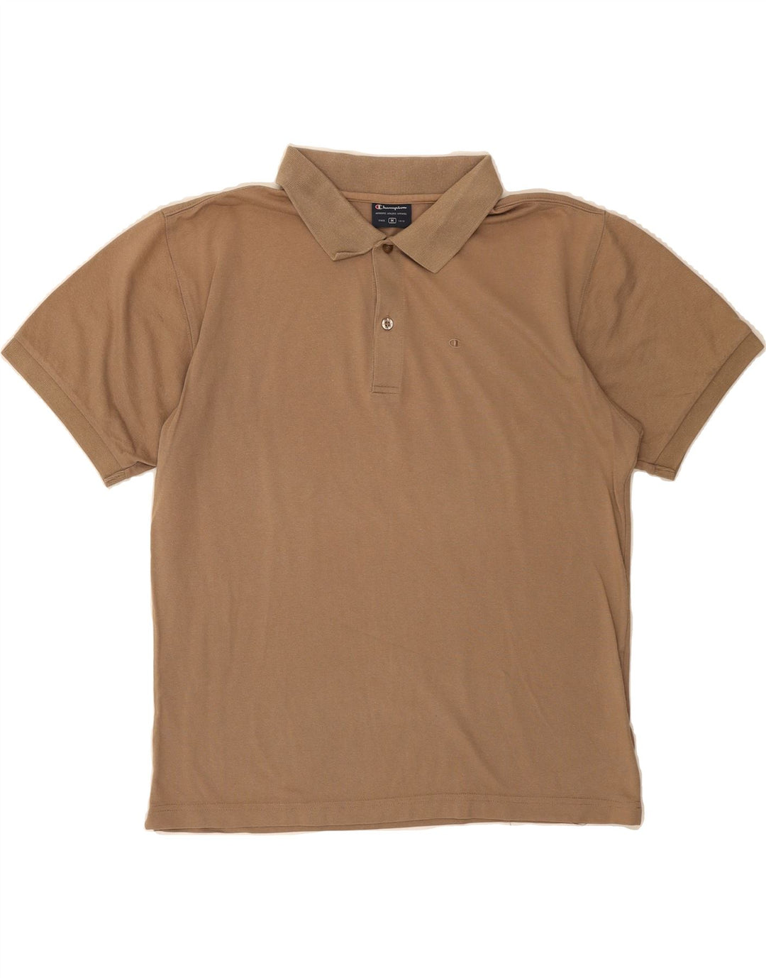 CHAMPION Mens Polo Shirt Medium Brown Cotton Vintage Champion and Second-Hand Champion from Messina Hembry 