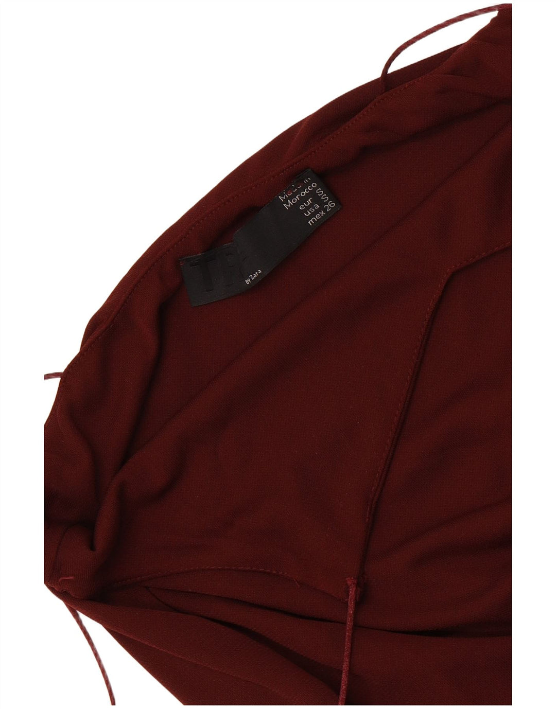 Женское платье-комбинация Zara UK 8, маленькое темно-бордовое