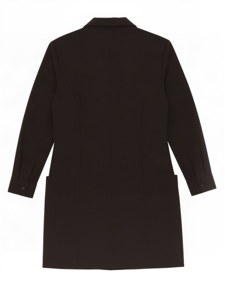Женское двубортное пальто Zara UK 12, средний черный